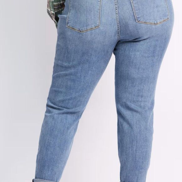 Judy Blue Mid Rise Cuffed Slim Jeans 18W • SOLD OUT • NWT - Picture 6 of 7
